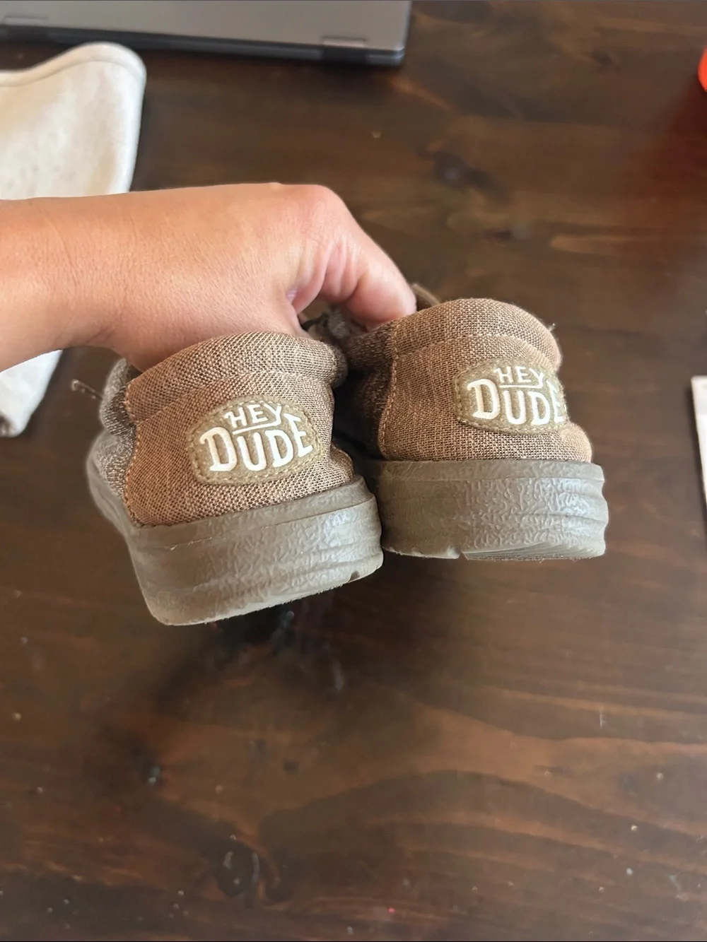Hey Dude Men's Slip-On Loafers in Heathered Brown